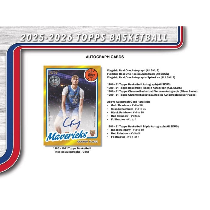 2025/26 Topps Flagship Basketball Mega Box