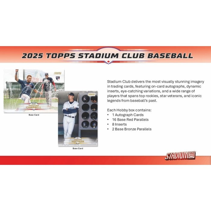 2025 Topps Stadium Club Baseball 8-Pack Blaster Box
