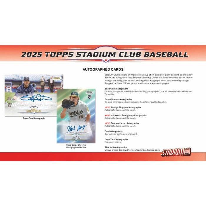 2025 Topps Stadium Club Baseball 8-Pack Blaster Box