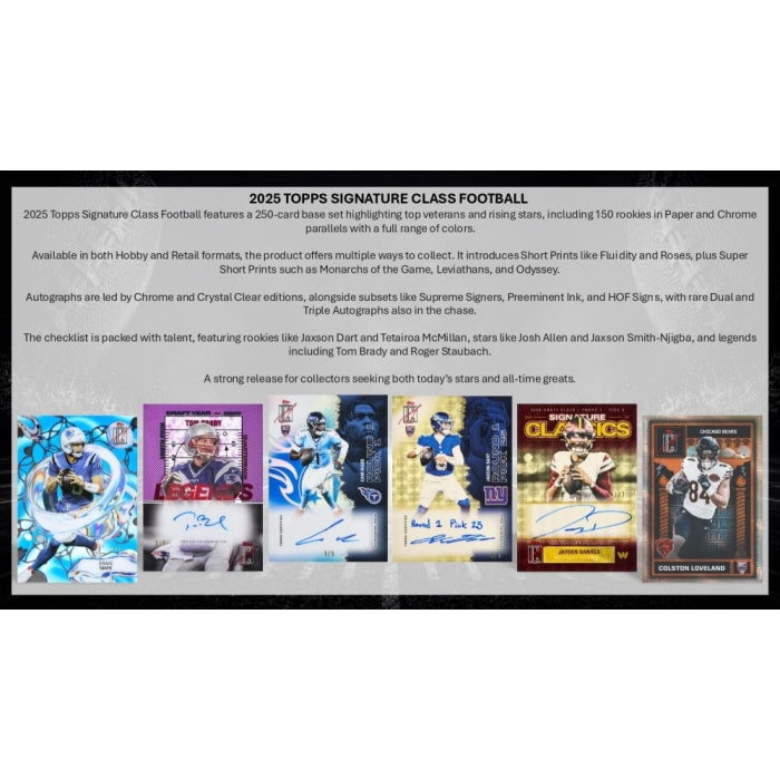 2025 Topps Signature Class Football Mega Box (Presell)