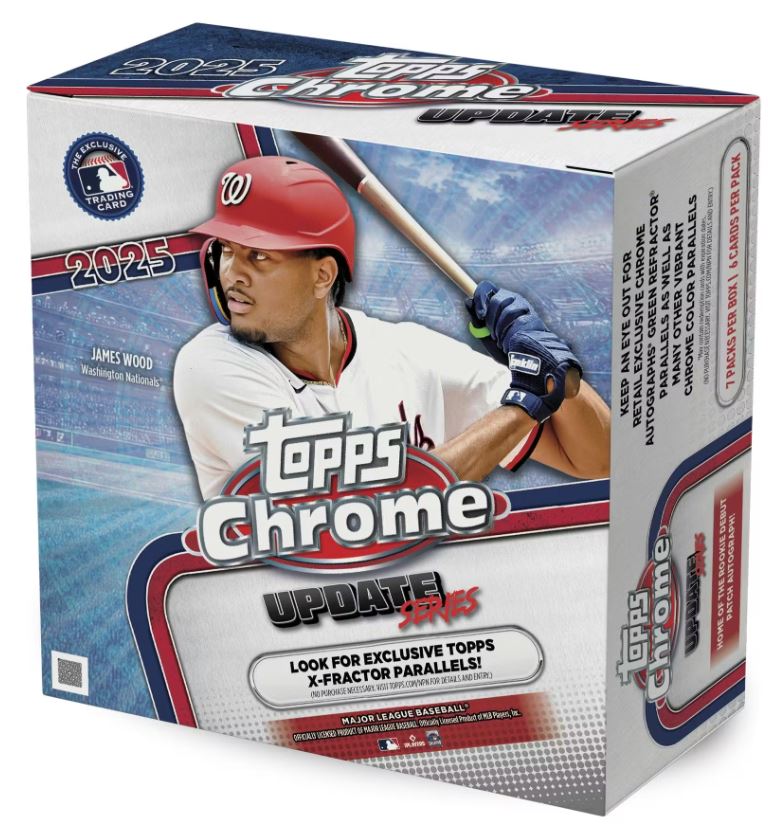 2025 Topps Chrome Update Series Baseball Mega Box