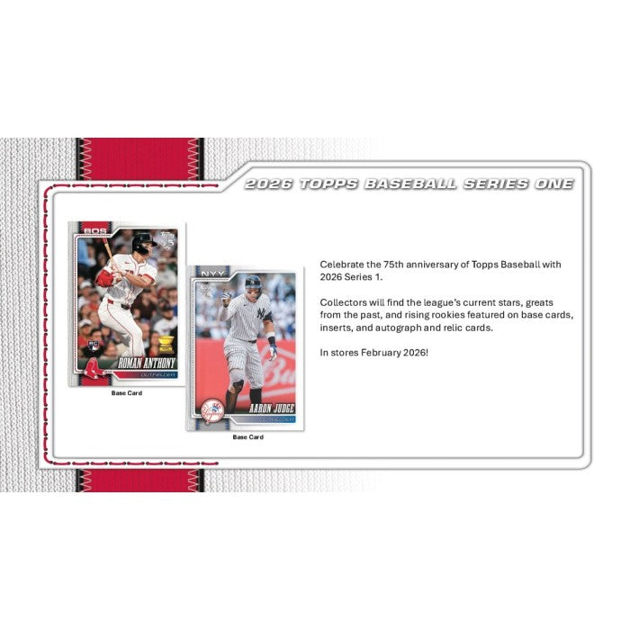 2026 Topps Series 1 Baseball 6-Pack Blaster Box