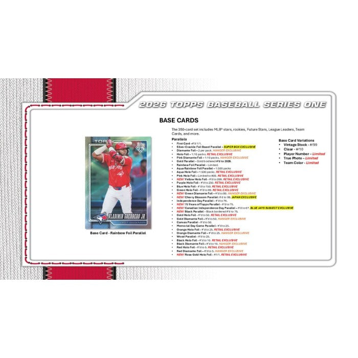 2026 Topps Series 1 Baseball Mega Box