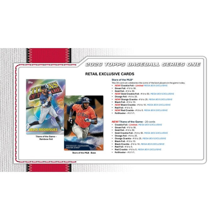 2026 Topps Series 1 Baseball 6-Pack Blaster Box