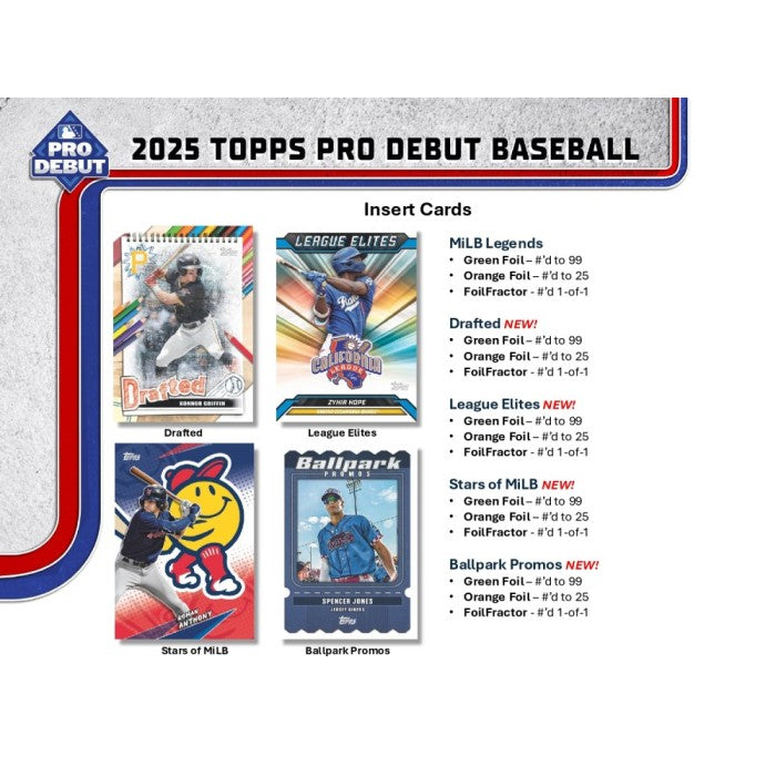 2025 Topps Pro Debut Baseball Hobby Jumbo Box