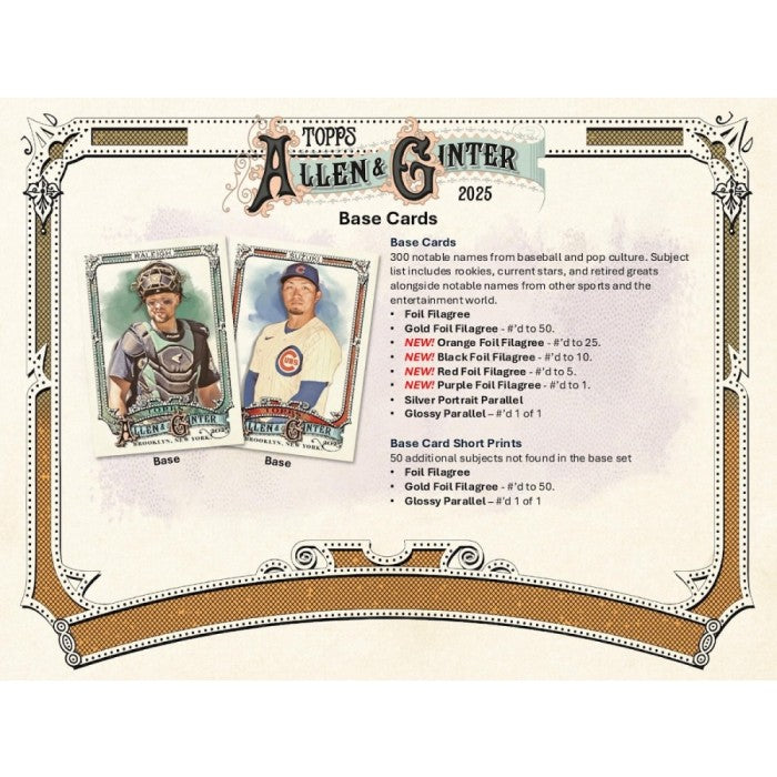 2025 Topps Allen & Ginter Baseball 8-Pack Blaster Box