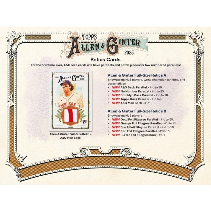 2025 Topps Allen & Ginter Baseball 8-Pack Blaster Box