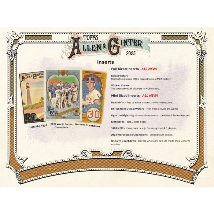 2025 Topps Allen & Ginter Baseball 8-Pack Blaster Box
