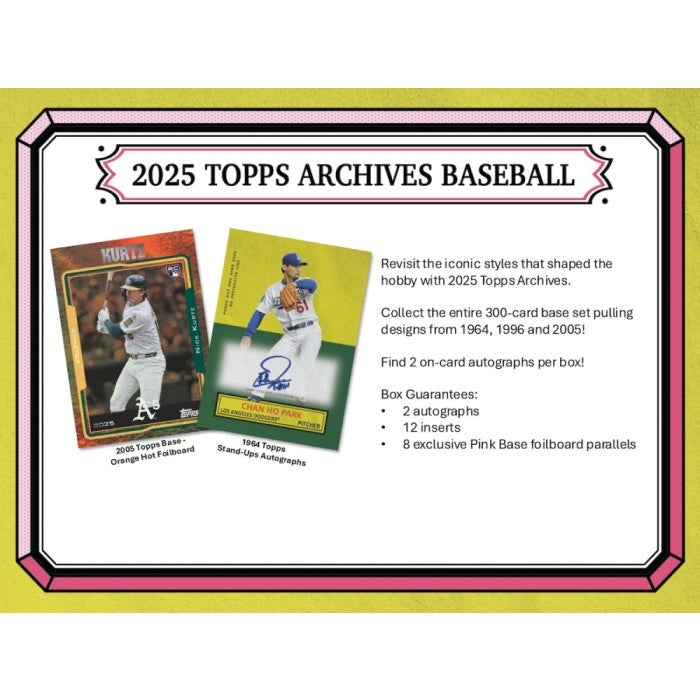 2025 Topps Archives Baseball 7-Pack Blaster Box