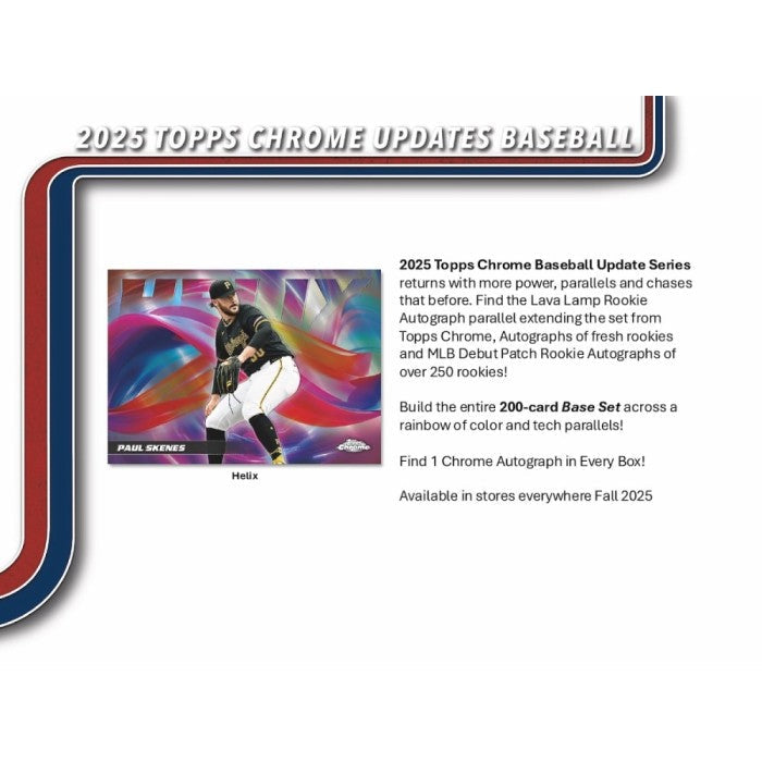 2025 Topps Chrome Update Series Baseball 7-Pack Blaster Box