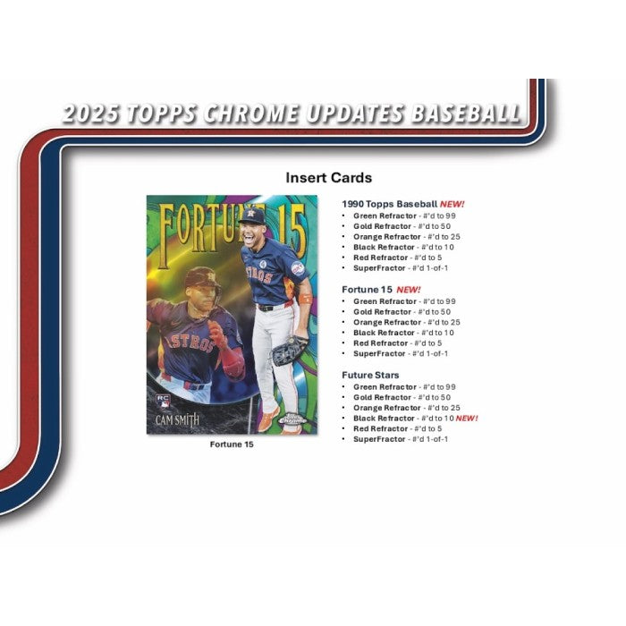 2025 Topps Chrome Update Series Baseball Mega Box