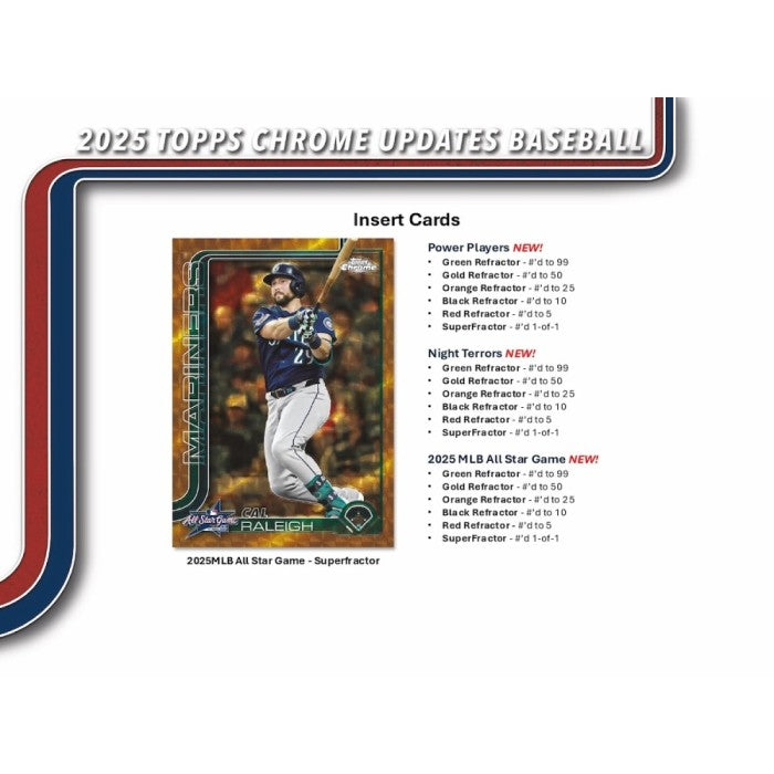 2025 Topps Chrome Update Series Baseball 7-Pack Blaster Box