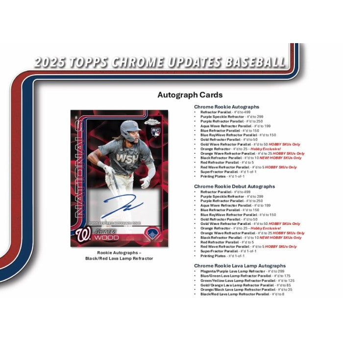 2025 Topps Chrome Update Series Baseball Mega Box