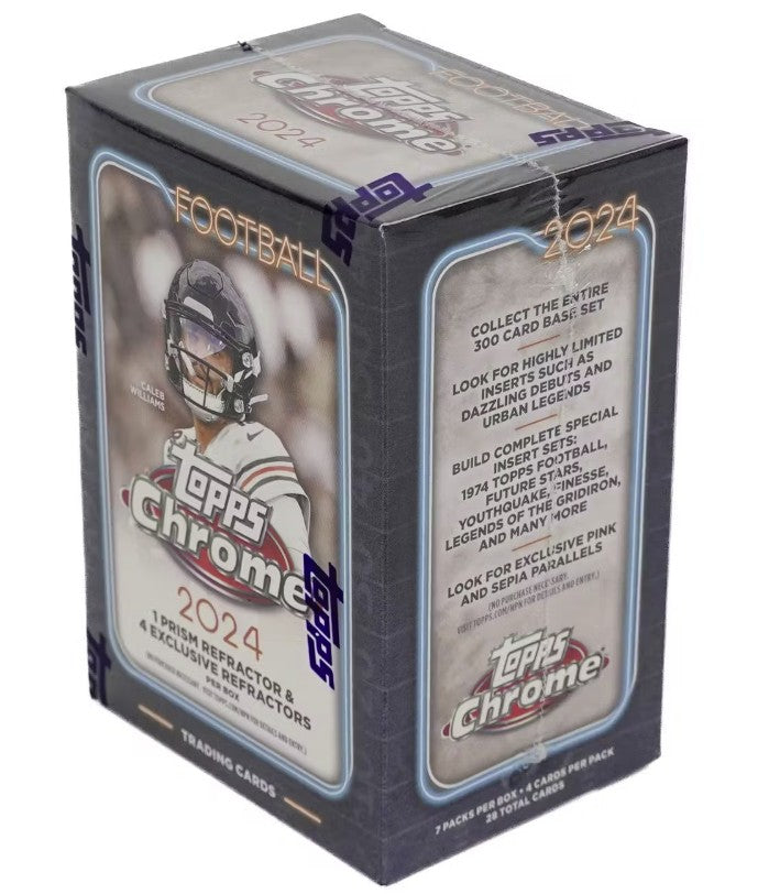 2024 Topps Chrome Football 7-Pack Blaster Box