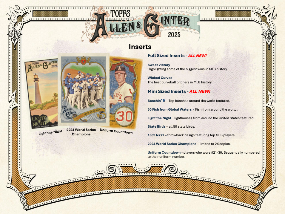 2025 Topps Allen & Ginter Baseball Fat Pack