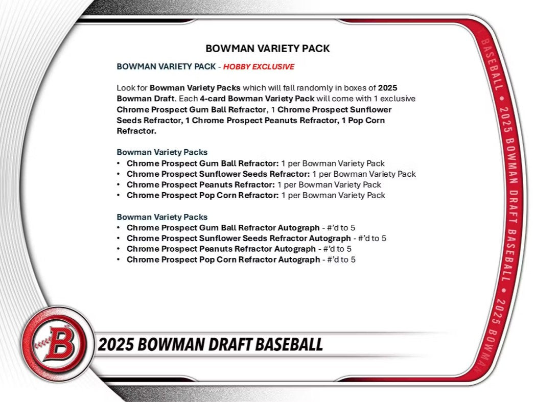 2025 Bowman Draft Baseball Mega Box