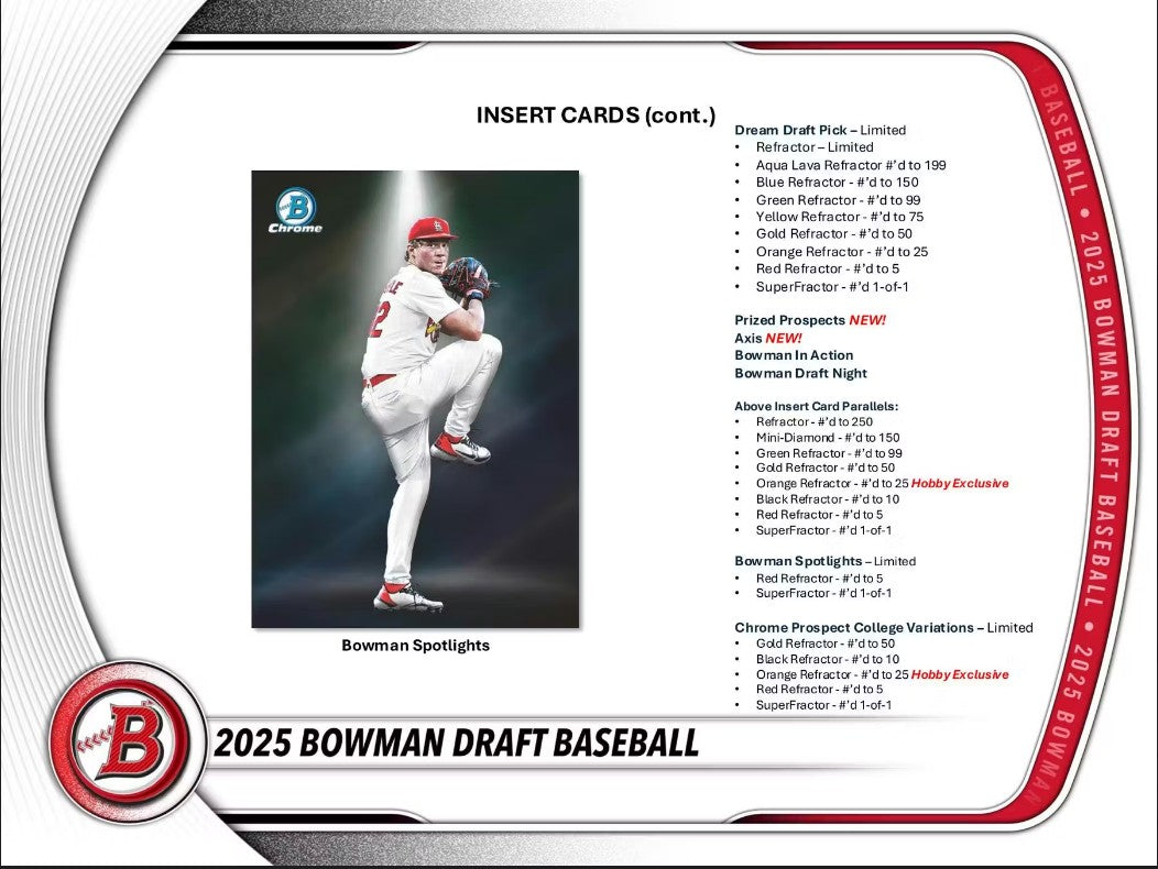 2025 Bowman Draft Baseball Mega Box