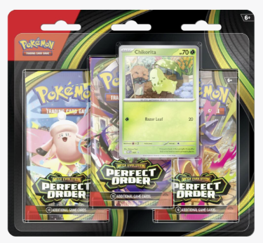 Pokemon Perfect Order 3 Pack Blister [Chikorita] - ME03