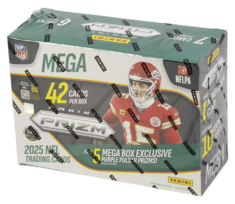2025 Panini Prizm Football Mega Hobby Box (Purple Pulsar Prizm)